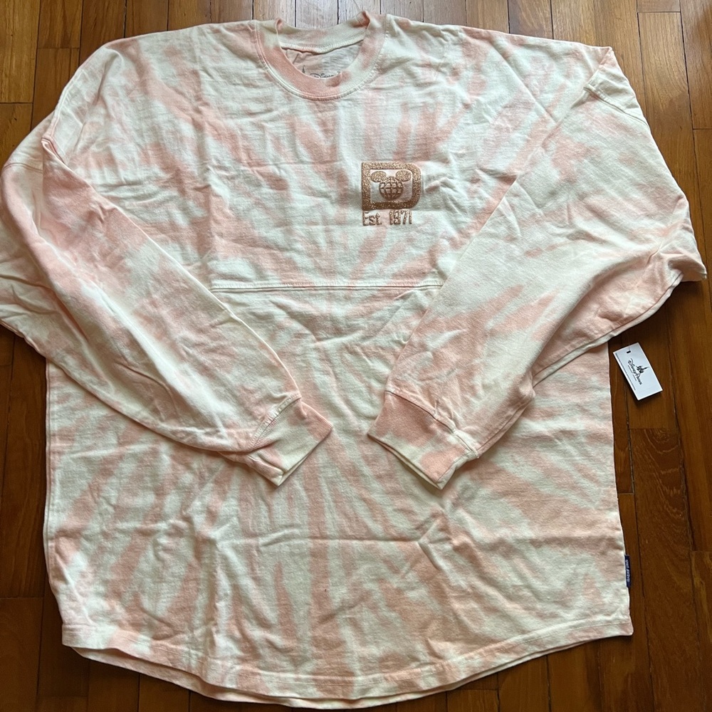 Walt Disney world rose gold tie dye spirit jersey
